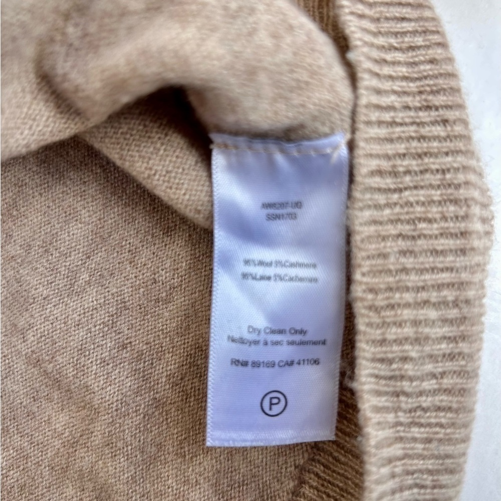 ATM Anthony Thomas Melillo cashmere Wool wide sleeve Mock Neck Sweater - Picture 7 of 8